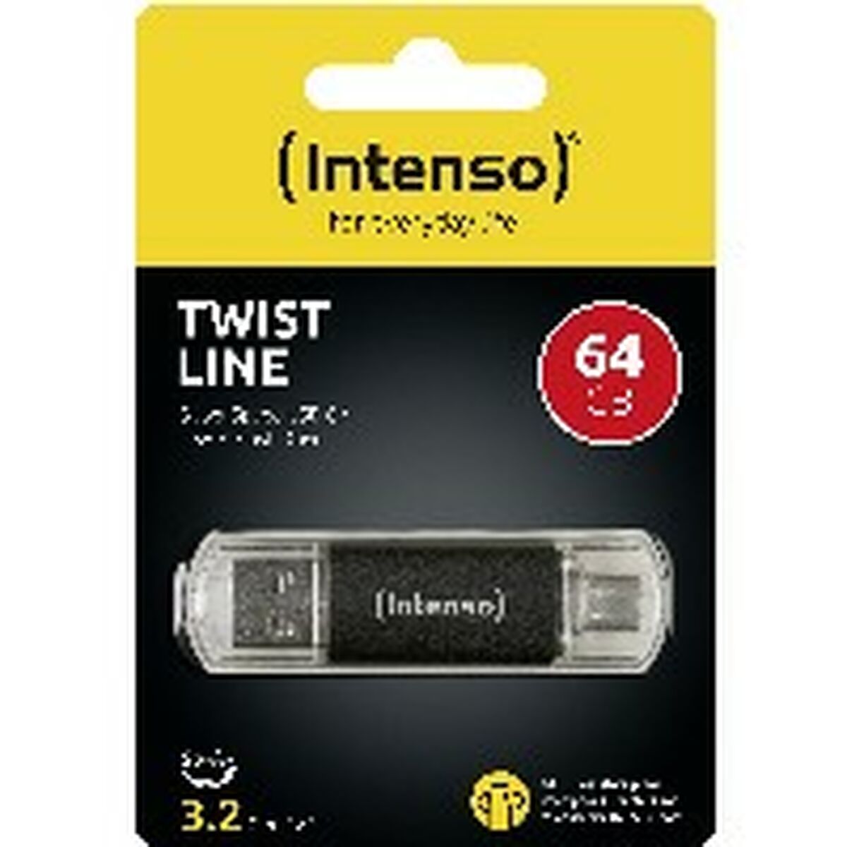 USB atmintukas INTENSO 3539490 Antracito 64 GB